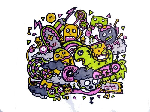 快乐的恐龙,卖萌的小怪物,开心的玩耍