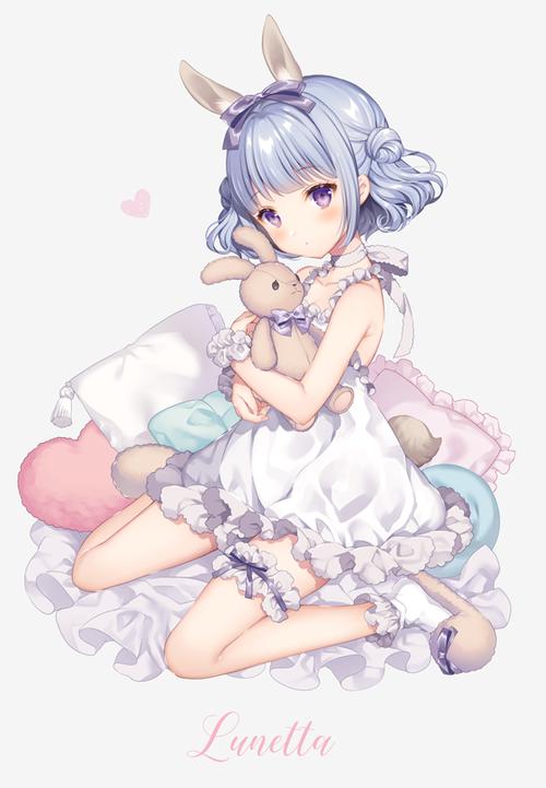 精选日本次元动漫里兔耳娘形象的插画壁纸,喜欢的就