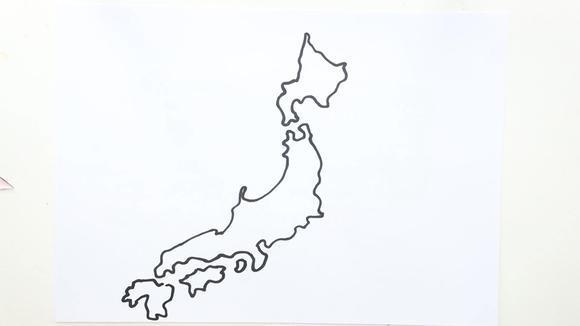 日本地图怎么画最简单
