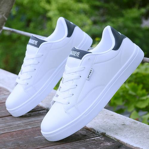 小白鞋男板鞋韩版潮流秋冬季软底防水运动休闲百搭男士白色鞋子男视频