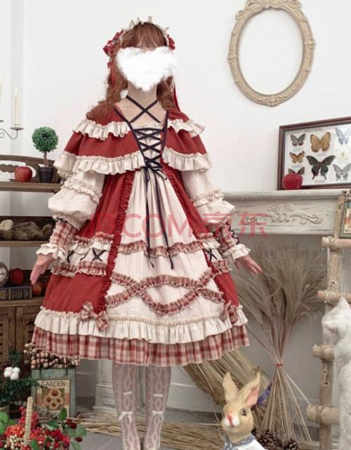 雁皇高档品牌女装洛丽塔lolita裙轻lo裙日常浆果少女白雪姬小红帽原创