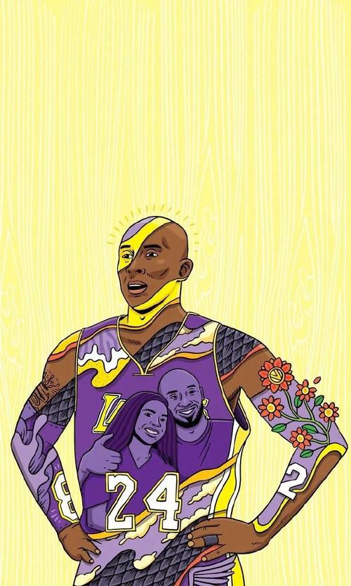 一组科比的漫画海报,愿曼巴精神永远激励着你我!