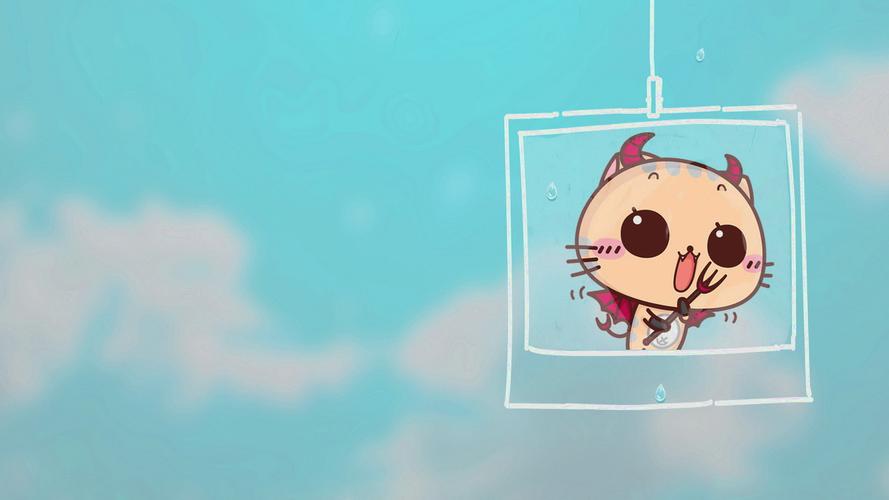 搞笑之可爱cc猫电脑桌面好看的壁纸_[1024x1024]尺寸分辨率