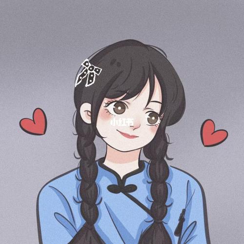 女生头像 独一无二的手绘头像!_手绘_面包_新年去哪玩