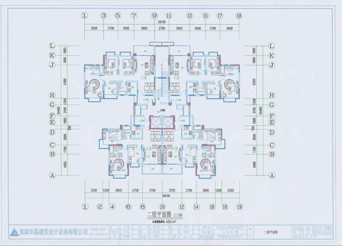 三,建筑标准层平面图