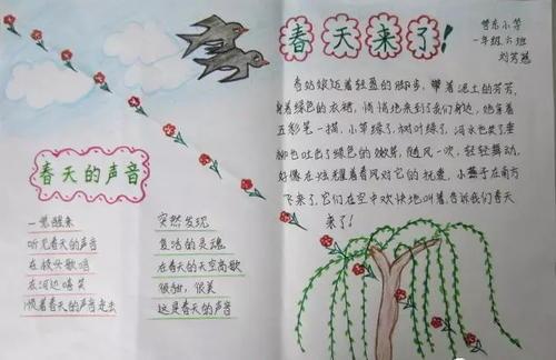 春天风景手抄报 风景手抄报