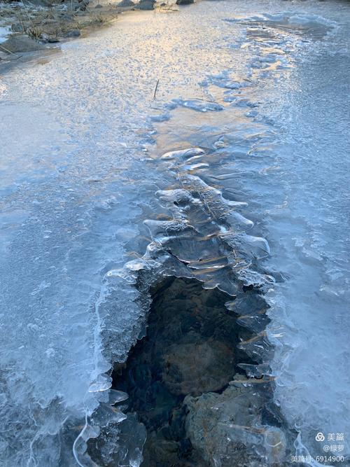 寒冬的冰雪下小溪潺潺不断的发出叮咚叮咚的声音……仿佛在奏响着欢迎