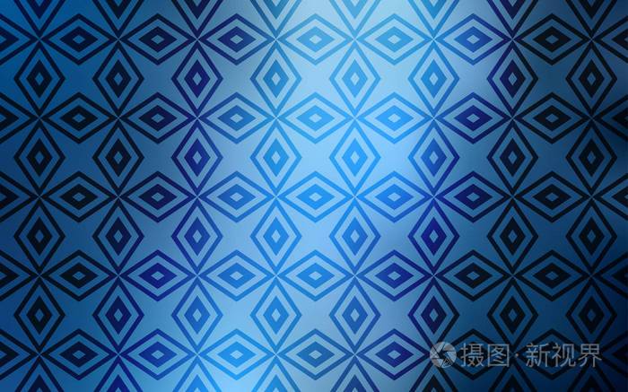 带有矩形的浅蓝色矢量背景. 带有矩形的抽象风格的装饰设计.