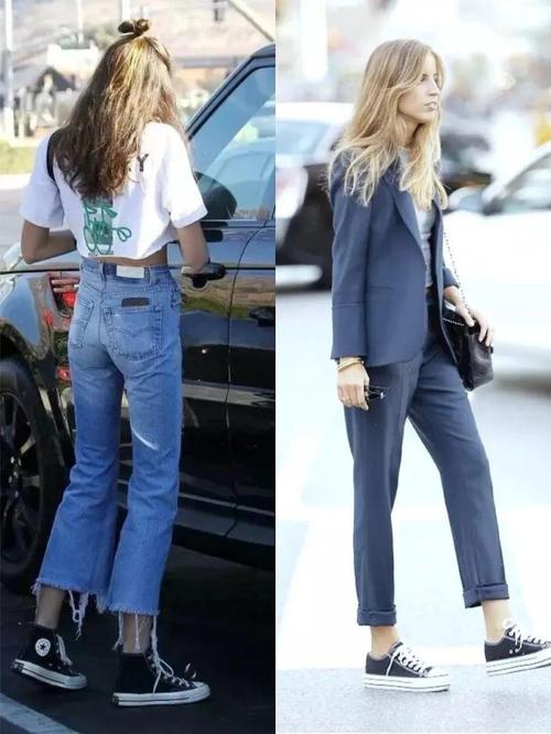 都可以搭配一双帆布鞋