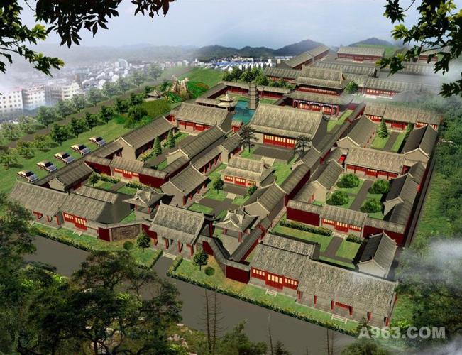 古建寺庙设计案例效果图