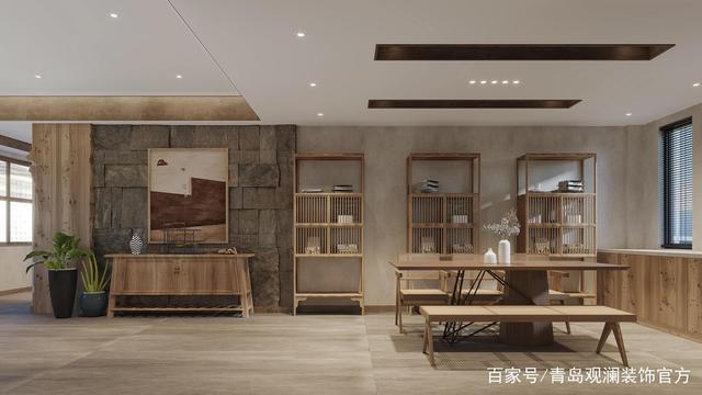 青岛崂山1156㎡山景原木风主题民宿装修效果图