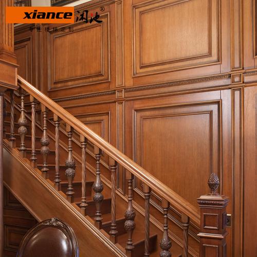 美式实木护墙板定制客厅卧室欧式墙围板墙裙整体电视背景墙装饰板