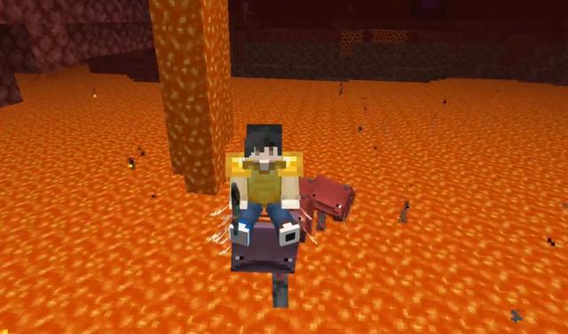 在我的世界中未加入的"熔岩船"和已加入的炽足兽你更