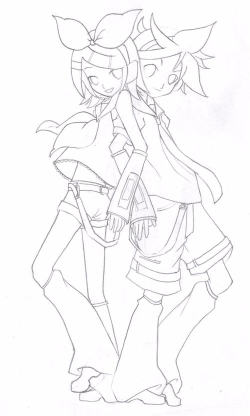 零基础绘画教程镜音双子