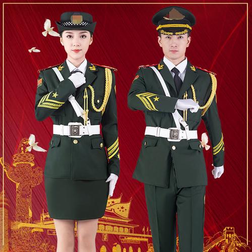 三军海陆空军装高中国旗班活动演出服升旗手服装学生仪仗队礼服