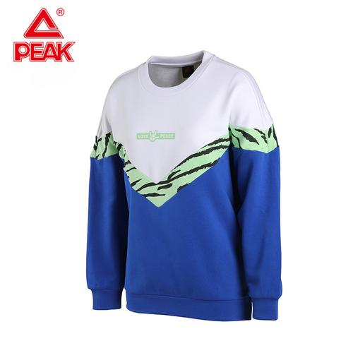 运动服peak匹克卫衣女2021新款圆领卫衣舒适综合运动