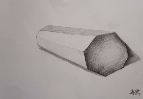 小学三年级学习素描,留念画册.