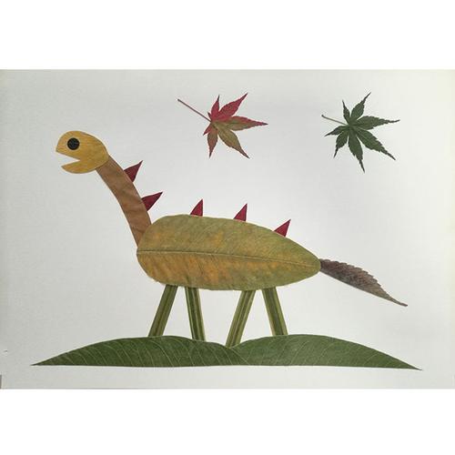 树叶贴画手工粘贴标本材料幼儿园小学儿童亲子手工创意粘贴类