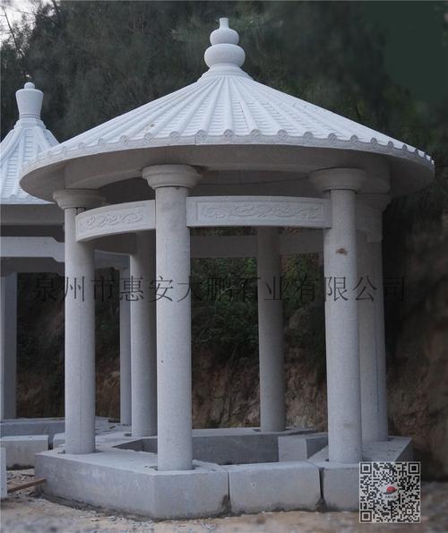 惠安石雕厂 定制石凉亭 石材亭子 大理石六角八角亭