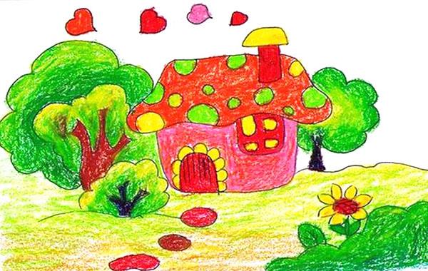 童真里的色彩主题儿童画绘画作品