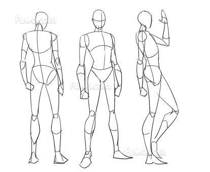 动漫人体怎么画