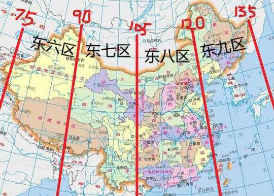 中国国土辽阔,横跨五大时区啊
