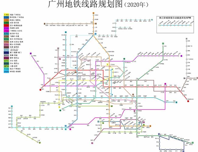 2020广州地铁规划图
