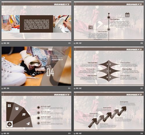 时尚服饰服装行业ppt模板