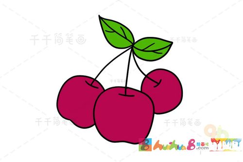 樱桃简笔画如何画
