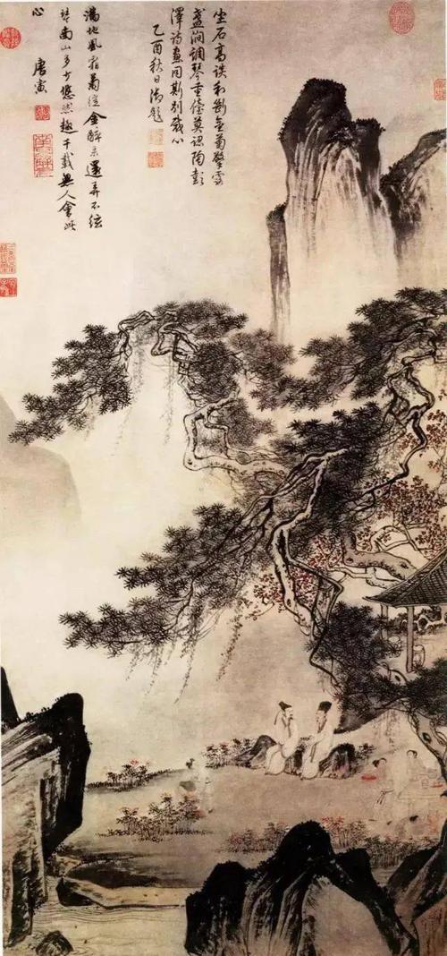 山水画中亭子简约而不简单