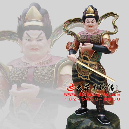 铜雕道教四大元帅彩绘神像