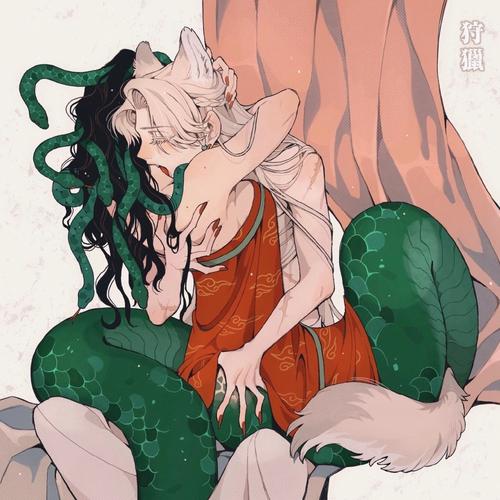 壁纸/这个狼x蛇的拟人,简直太磕了