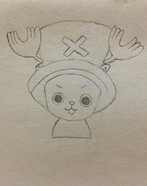 教程动漫简笔画图片    关于海贼王乔巴的简单画法小