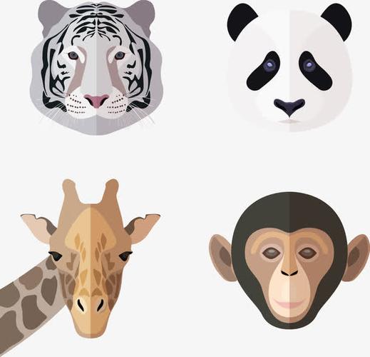 关键词 : 矢量,手绘,卡通,动物,熊猫,老虎,猩猩,长颈鹿,头像[声明] 觅