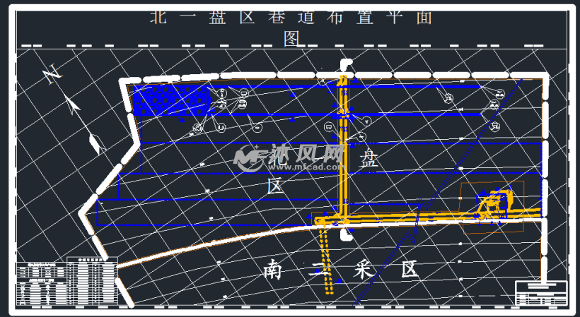 采区巷道布置平面图