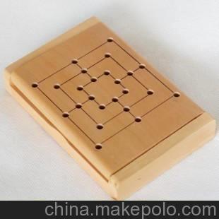九人毛利舞棋 益智玩具 木制玩具 成人玩具 儿童游戏棋 智力棋