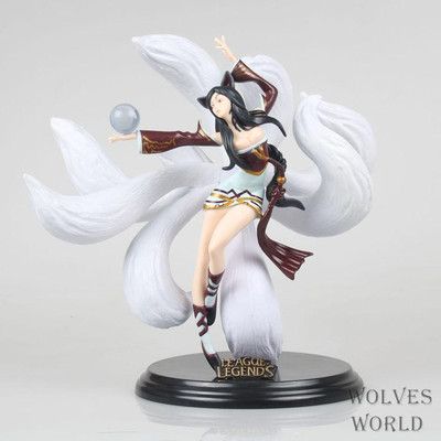 供应狼族动漫批发 lol英雄联盟九尾狐阿狸 大手办公仔
