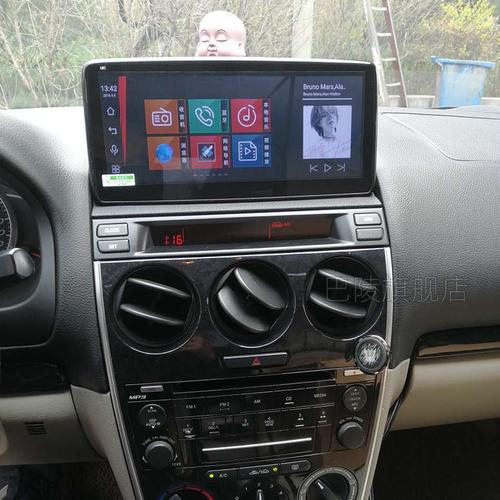 马自达6导航改装老马六专用中控大屏一体机老款配件 保留原车cd