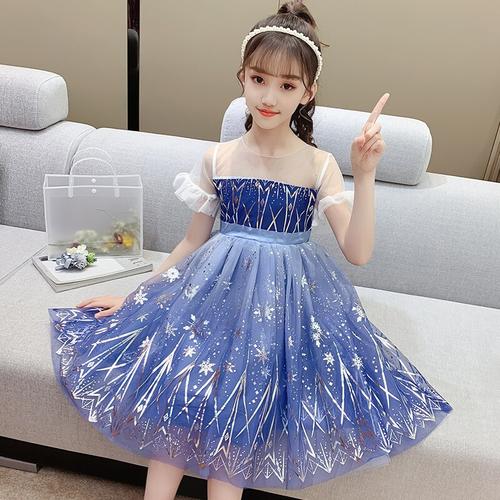 达耳熊daerxiong童装女童连衣裙儿童裙子夏装2021新款韩版中大童休闲