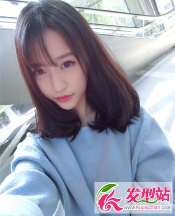 中长发这么卷才好看发尾内扣微卷中长发发型