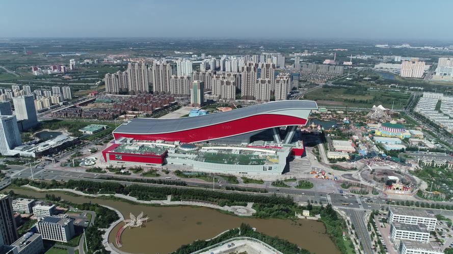 哈尔滨江北万达文化旅游城_3840x2160_高清视频素材