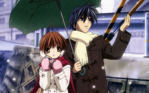 clannad 古河渚,冈崎朋也,冈崎汐
