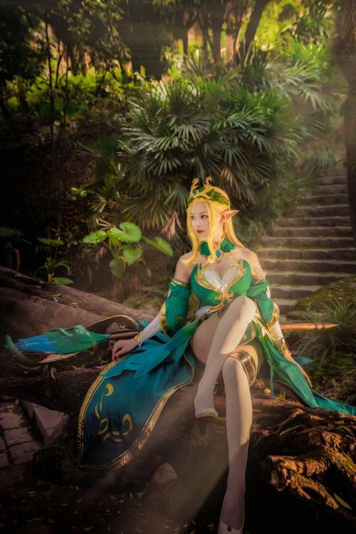 王者荣耀王昭君cosplay树林间的精灵
