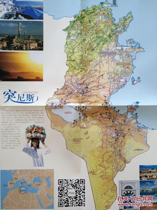 突尼斯旅游图 突尼斯地图 突尼斯导游图
