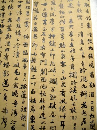 雷勇入展十二届国展的作品取法扬州八怪之一的金农行书