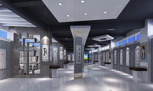 小学书法馆装修效果图