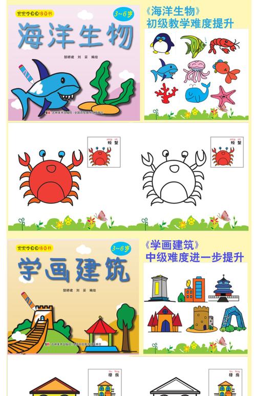 学前班儿童画画涂色书 幼儿园全套简笔画练习绘画本凹槽练字帖 凹槽