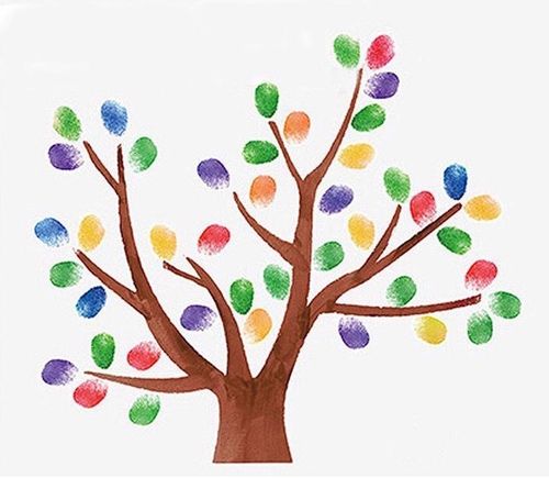 戴戈庄幼儿园画出新意(一)《手指树》