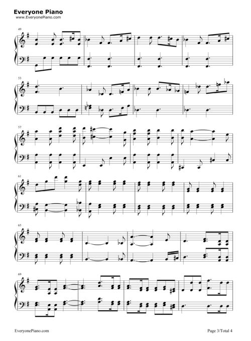 贝多芬第七号交响曲第一乐章五线谱预览3