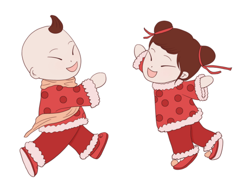 福娃娃照片简笔画